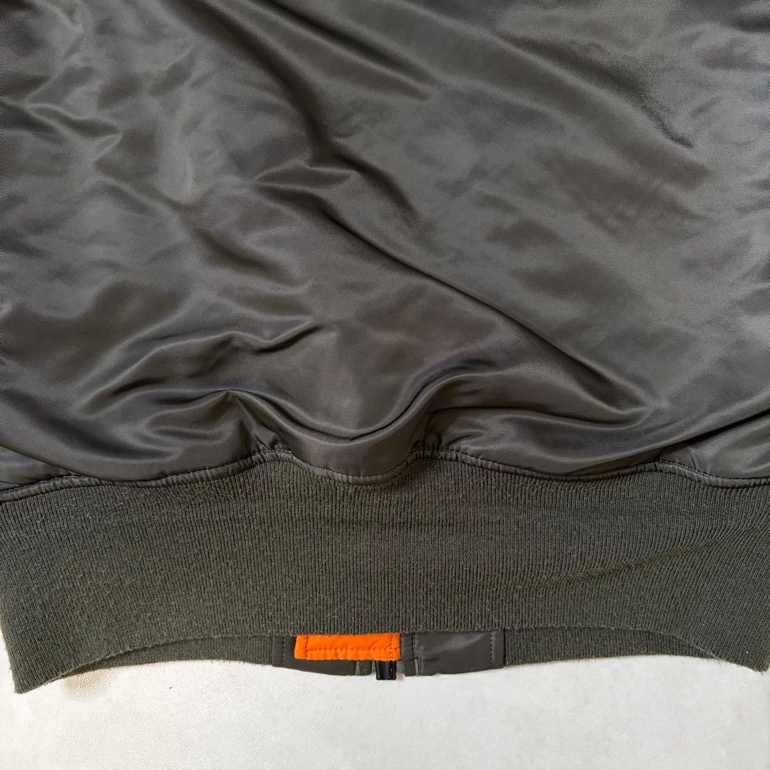 【美品】アルファインダストリーズ MA-1 フライトジャケット グレー Mサイズ