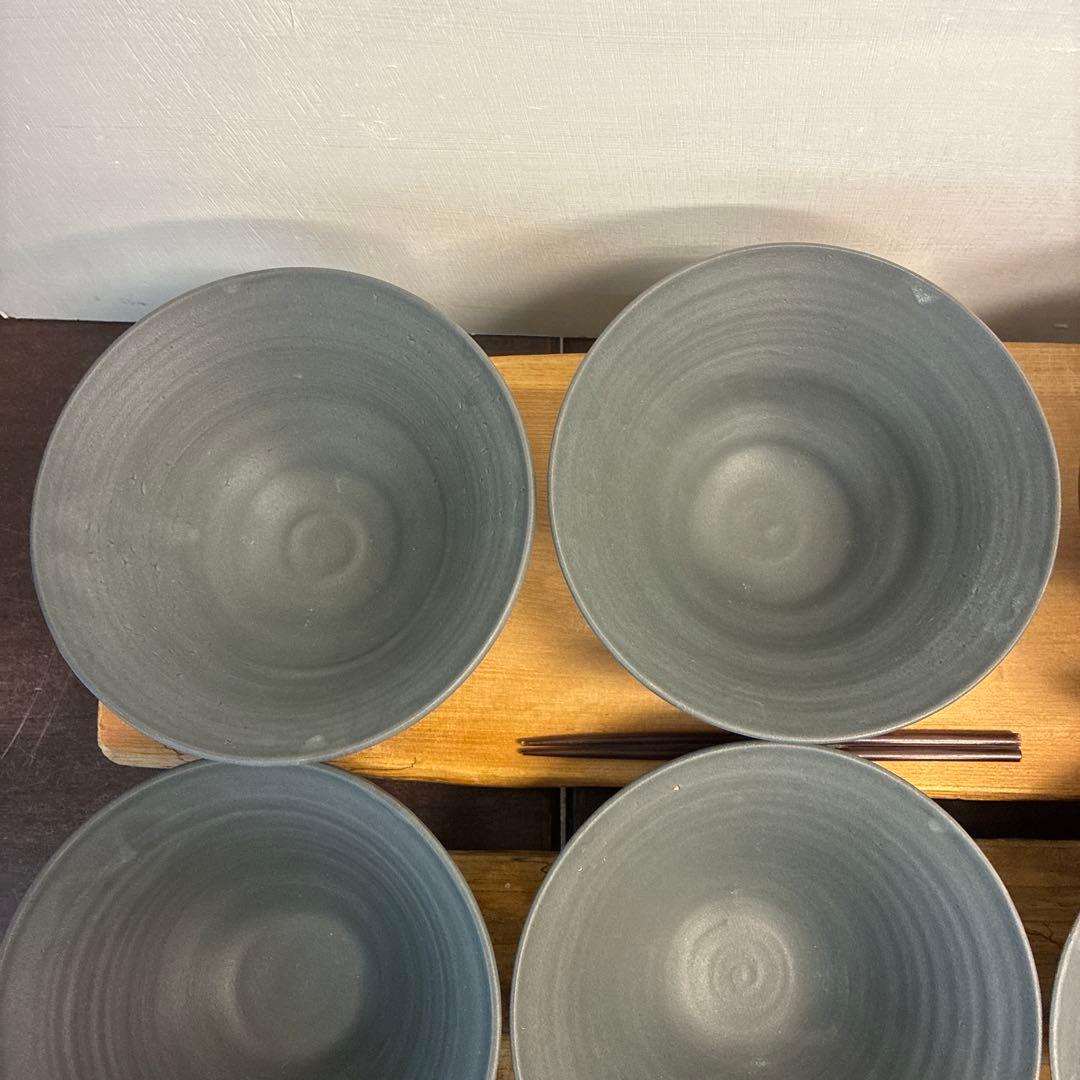 新品　陶器　陶芸作家　角底丼鉢8個 612
