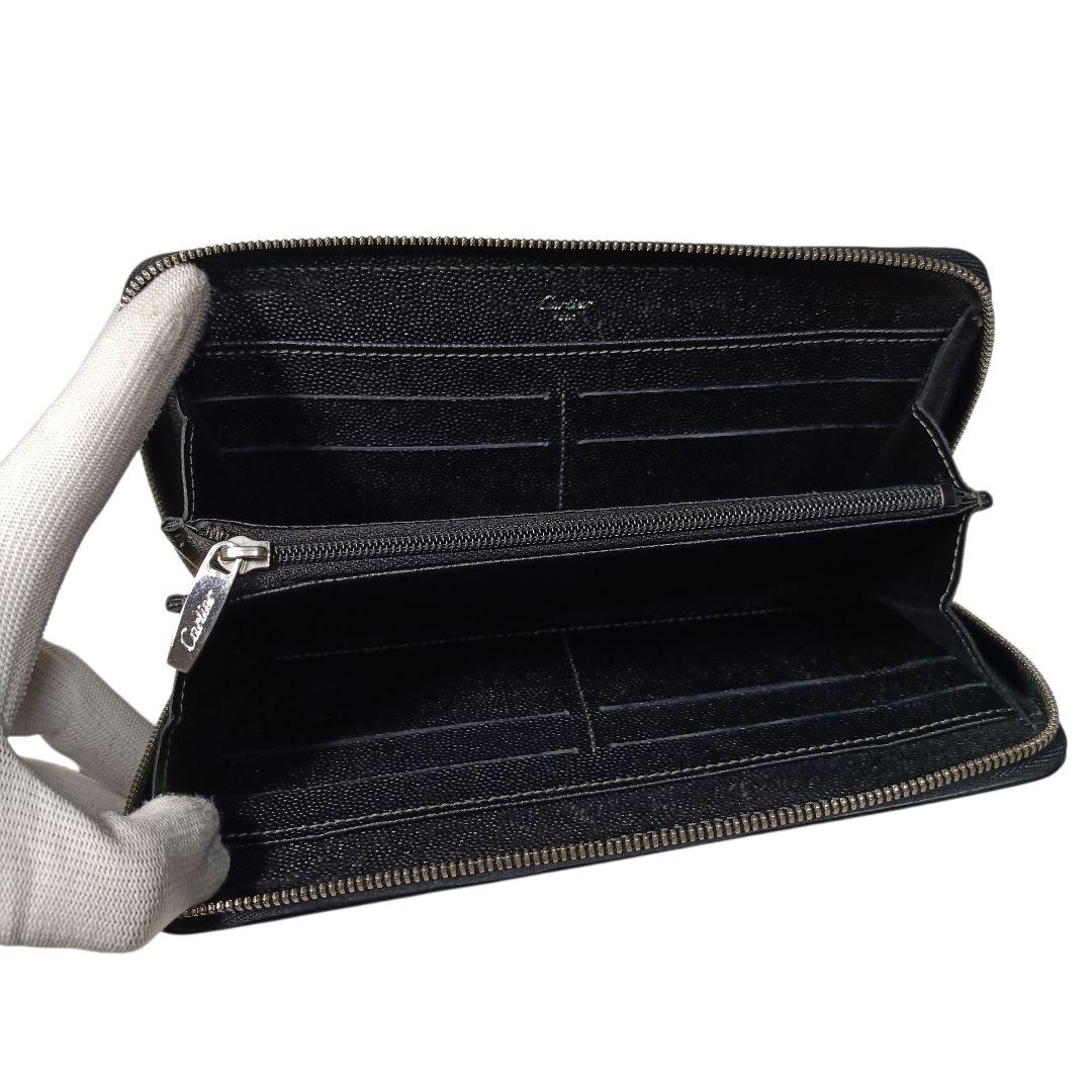 美品♪カルティエ Cartier ラウンドジップ 長財布 レザー ユニセックス