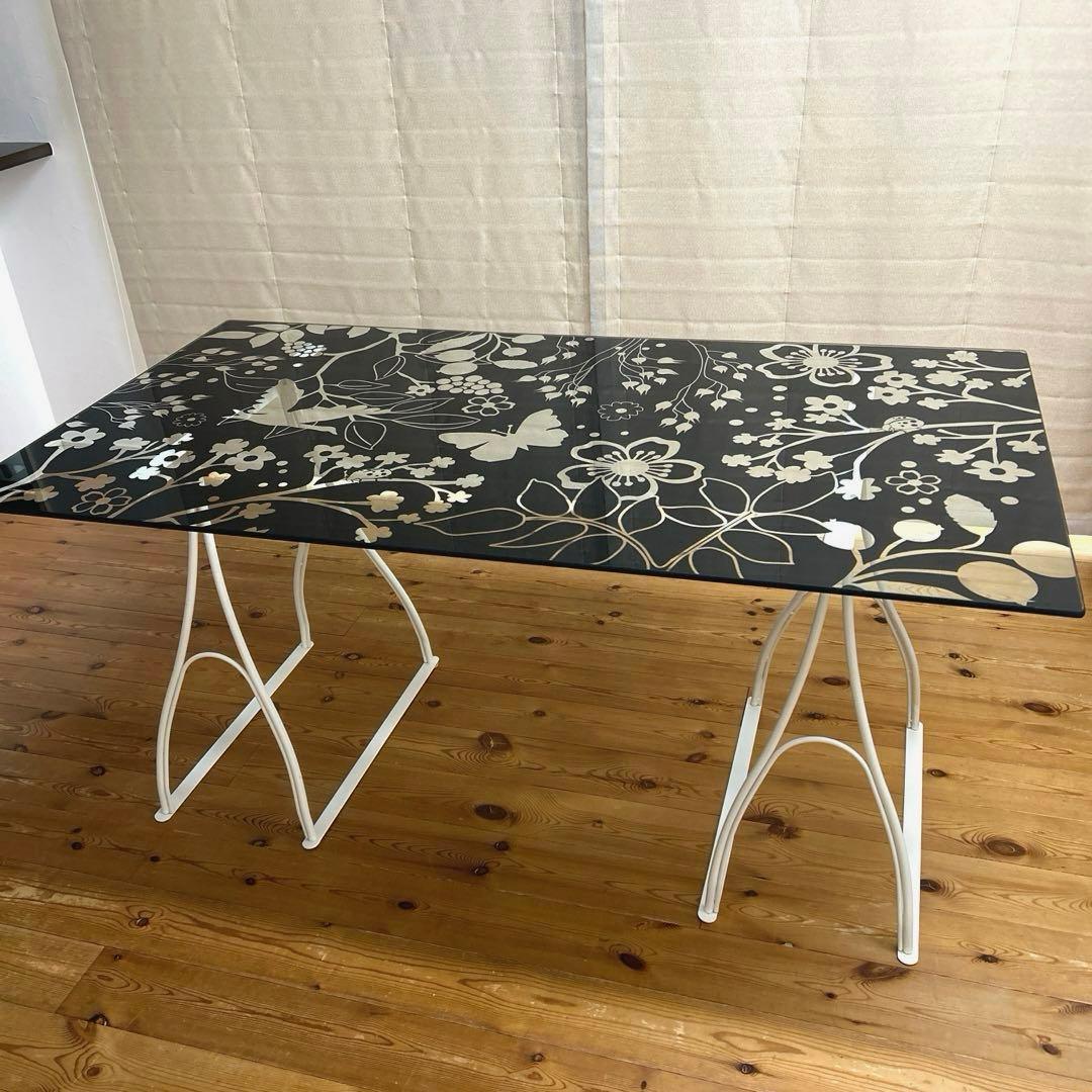 IKEAガラステーブル トップ VIKA LINDVED 天板 希少品