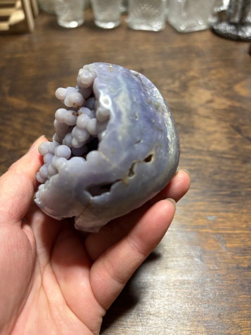 ぶどう石　紫