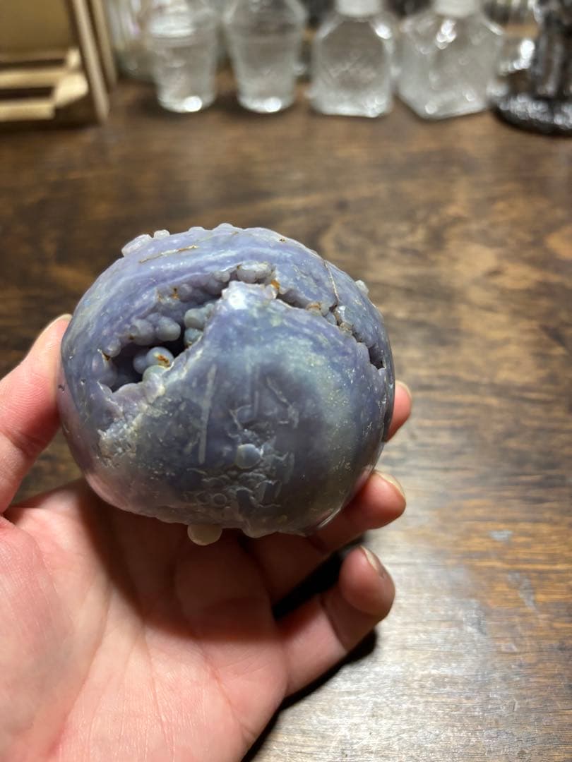 ぶどう石　紫
