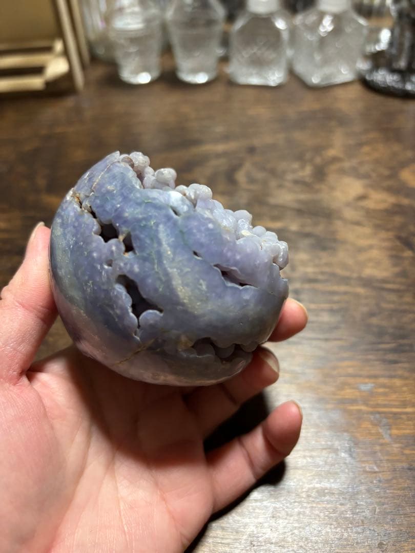 ぶどう石　紫