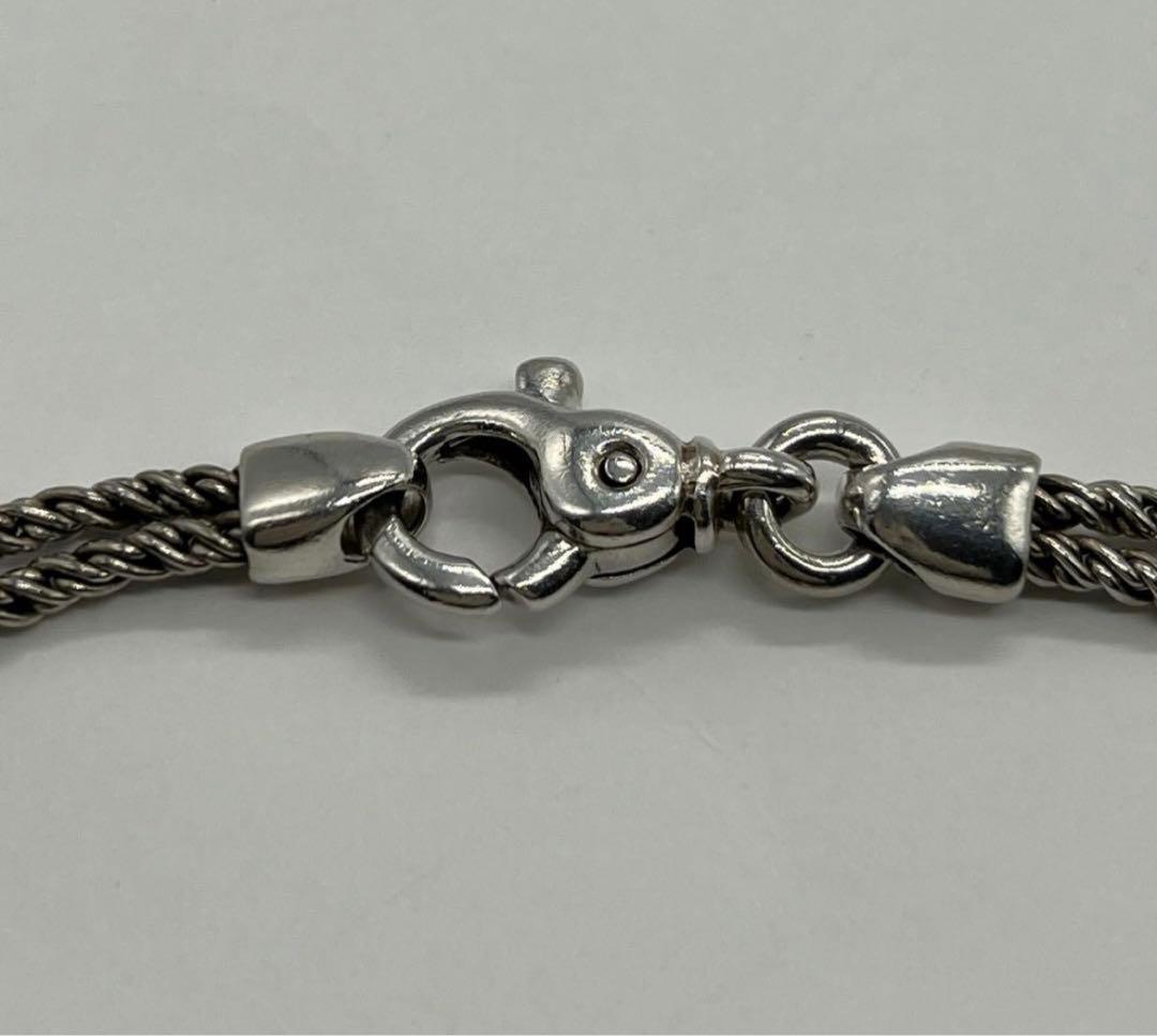 ティファニー TIFFANY ダブルロープセンターノット ブレスレットSV925