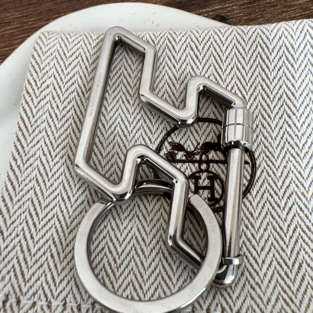 HERMES シルバー キーリング 幾