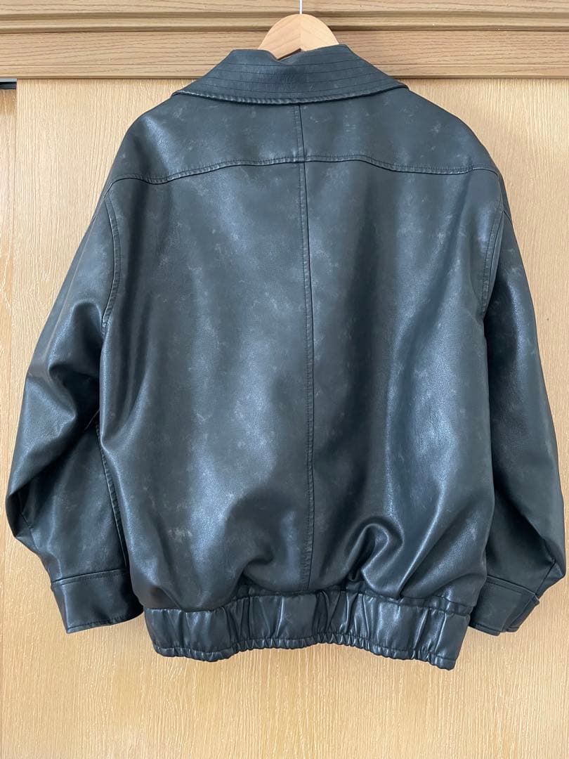 JEANASIS ヴィンテージレザーBIGブルゾン