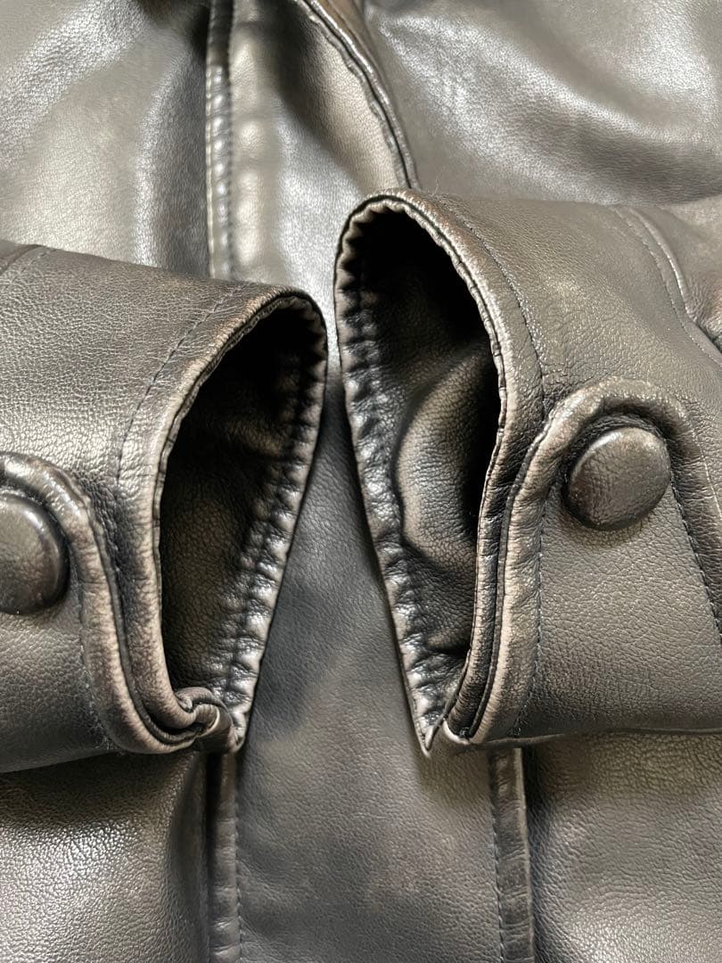 JEANASIS ヴィンテージレザーBIGブルゾン