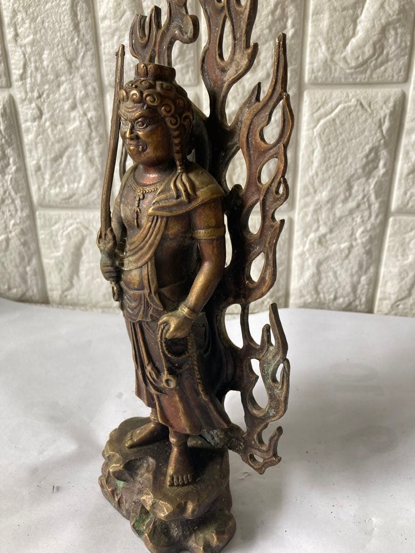 不動明王，古銅製，仏像，時代物