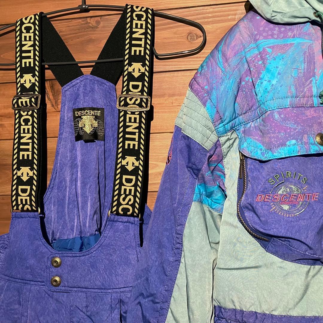 90s デサント DESCENTE スキーウェア　セットアップ　上下　L 日本製