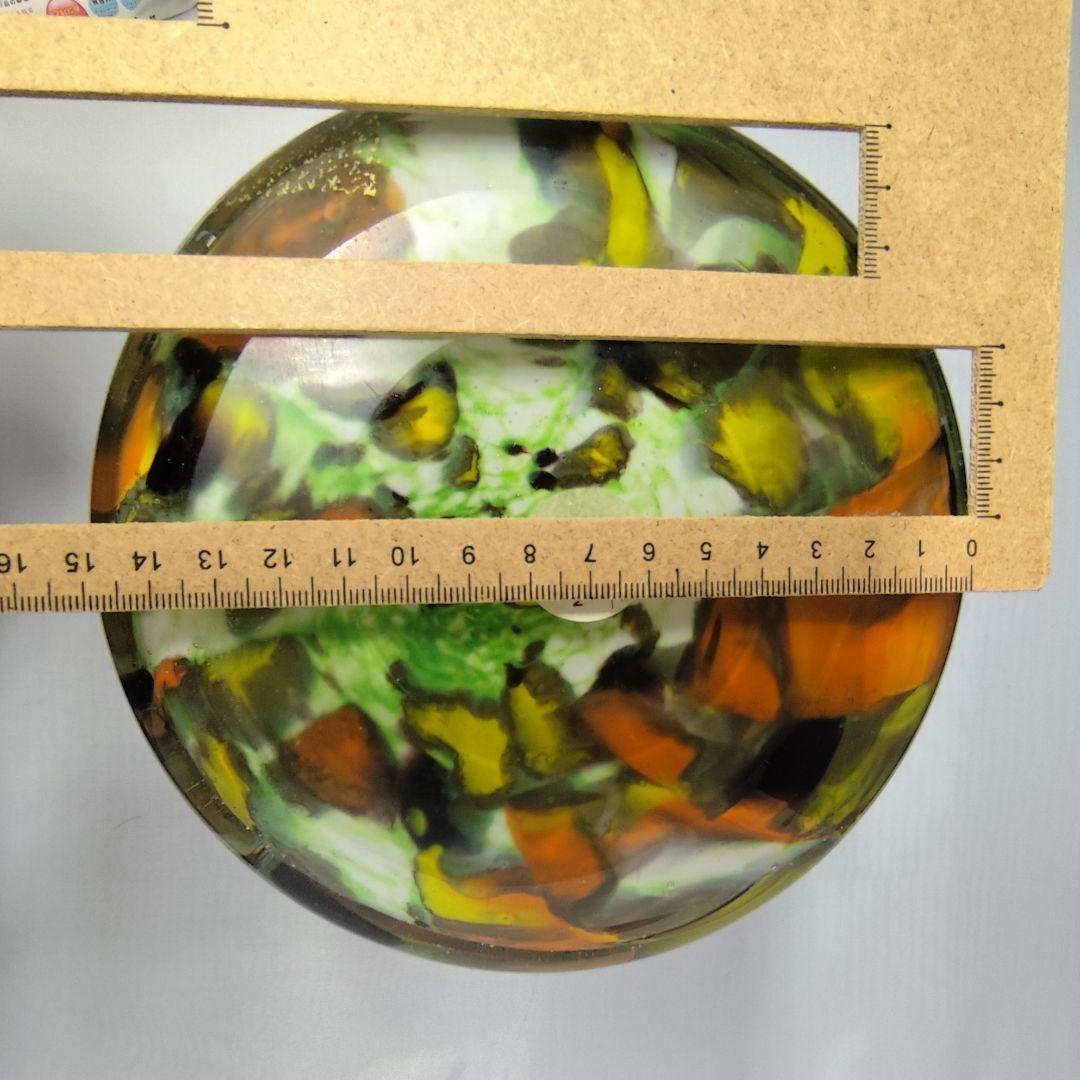 希少カメイガラス OSAKA 虹色 マーブル ピッチャー型 花瓶 No.5