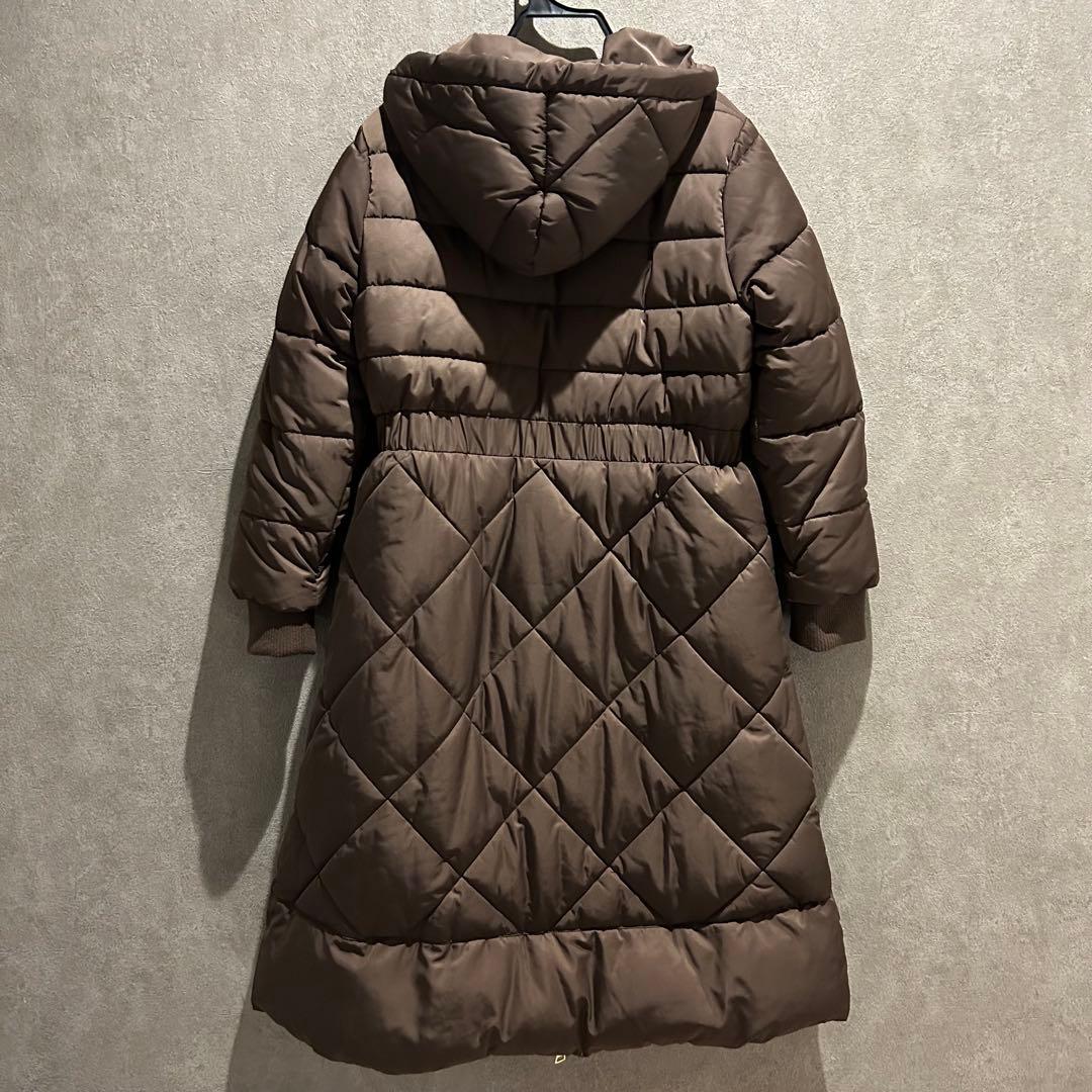 ロングコート ウエストリボン ロゴチャーム le reve vaniller