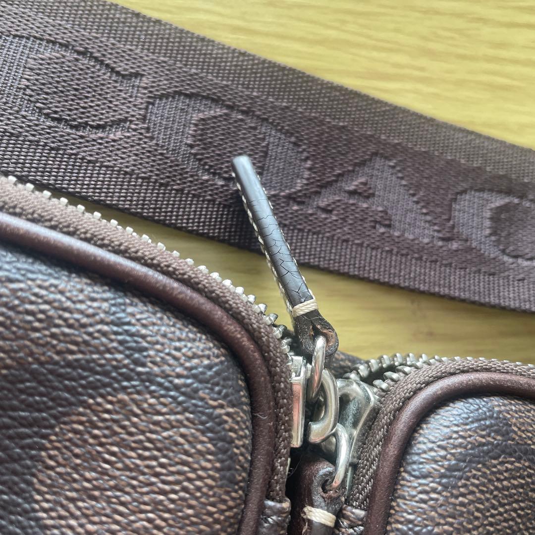 COACH ボディバッグ レザー ブラウン