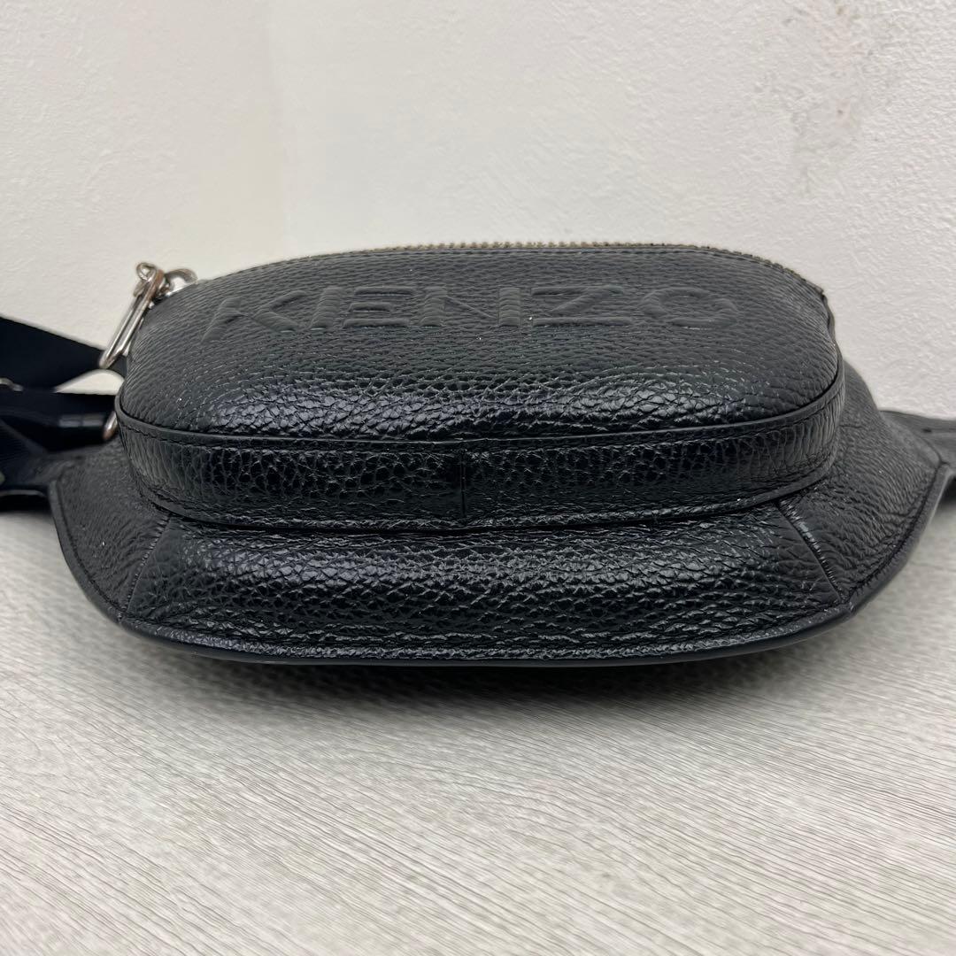 希少モデル✨ KENZO ケンゾー ボディバッグ ショルダーバッグ レザー 黒