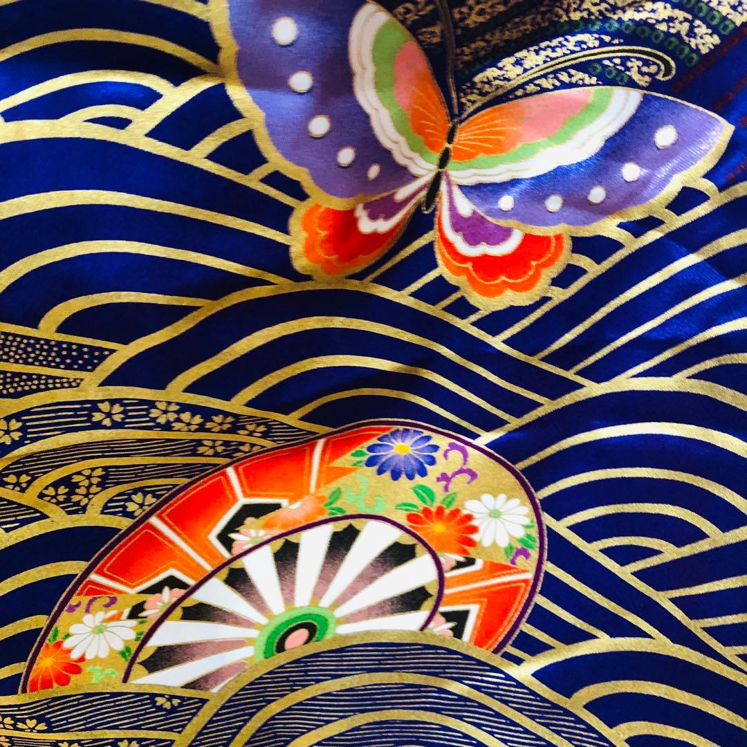 七五三七歳‼豪華紫系modern金彩金箔煌びやか際立つ‼️完全フルセット絢爛