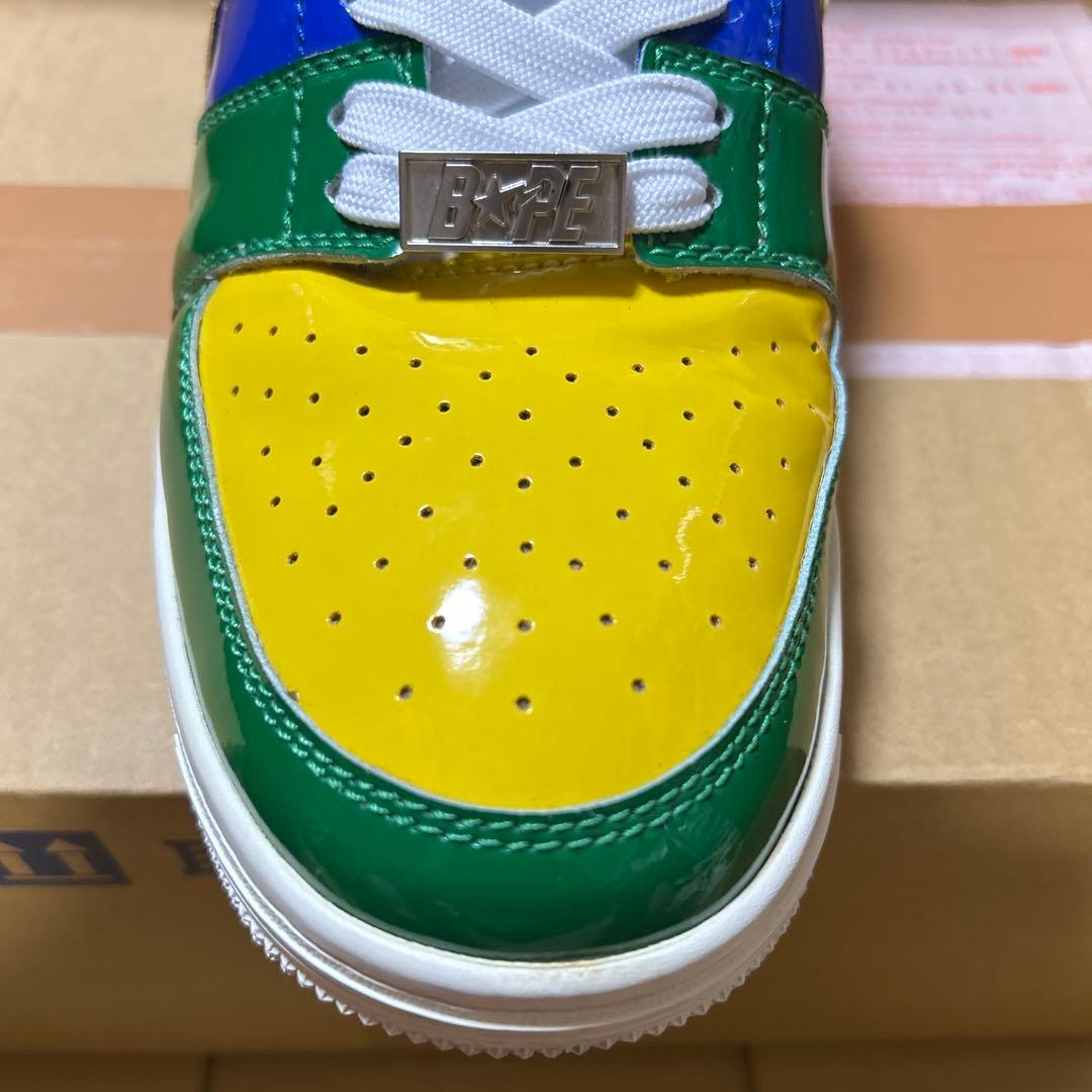 A BATHING APE エナメル　BAPESTA ブラジルカラー　28cm
