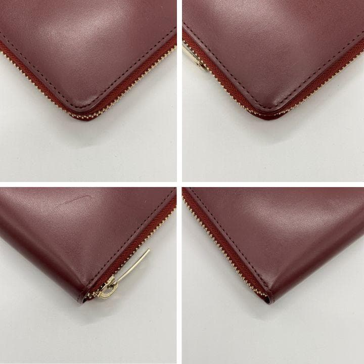 希少色✨️ポールスミス ラビット ラウンドファスナー長財布 レッド レザー 本革