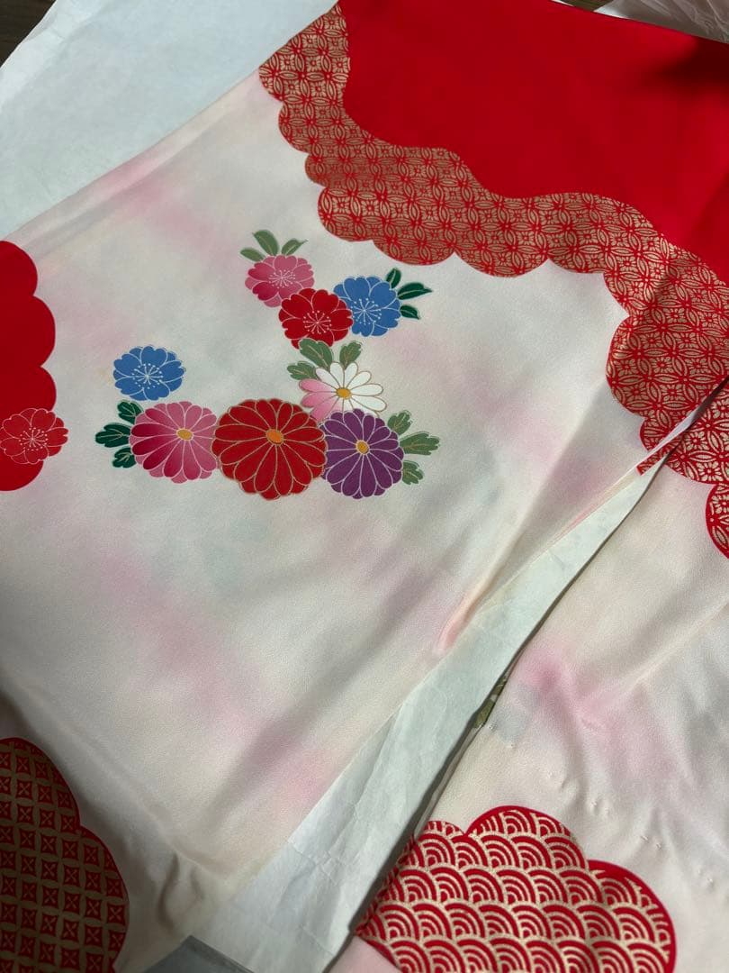 七五三 女の子 3歳 着物一式 絹100%