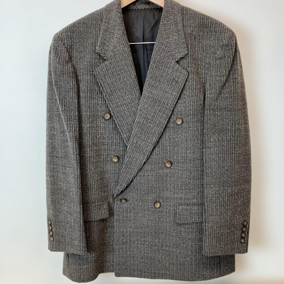 LANVIN セットアップ ダブルブレストジャケット ウール