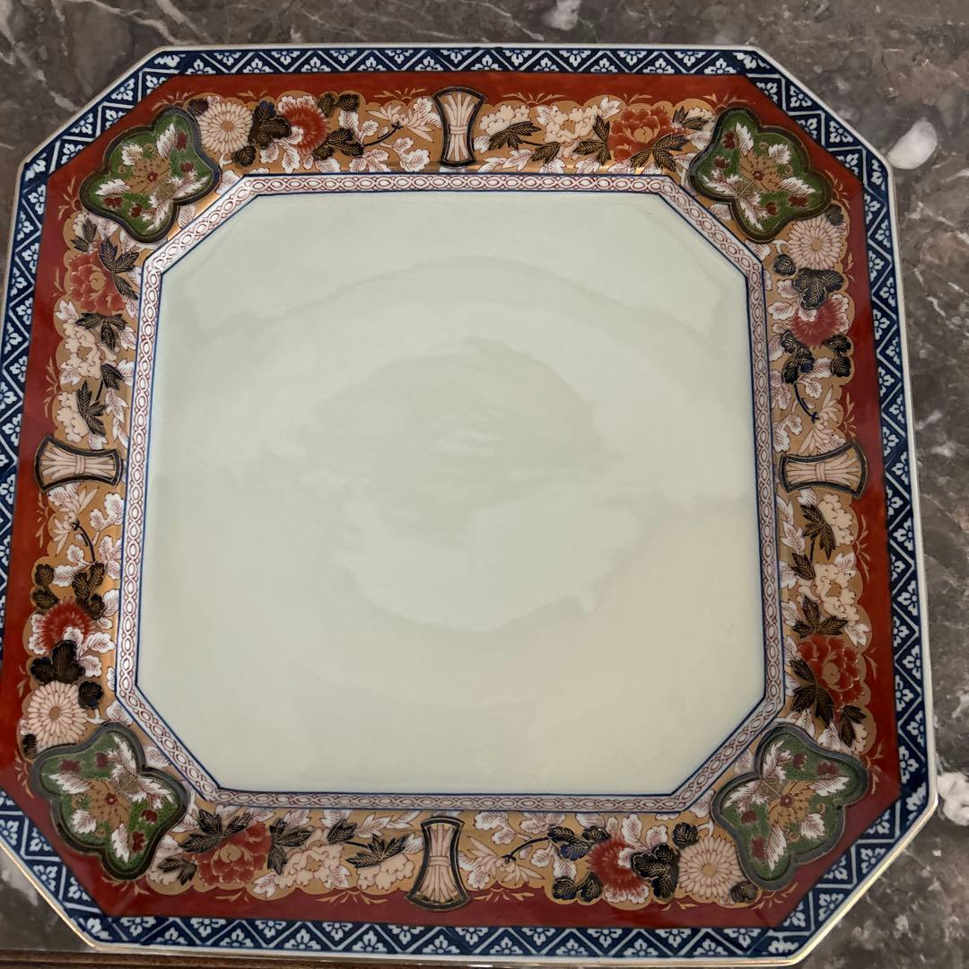 【未使用に近い】有田焼　日肥其泉 昭和年製　極錦金彩古伊万里　飾り皿