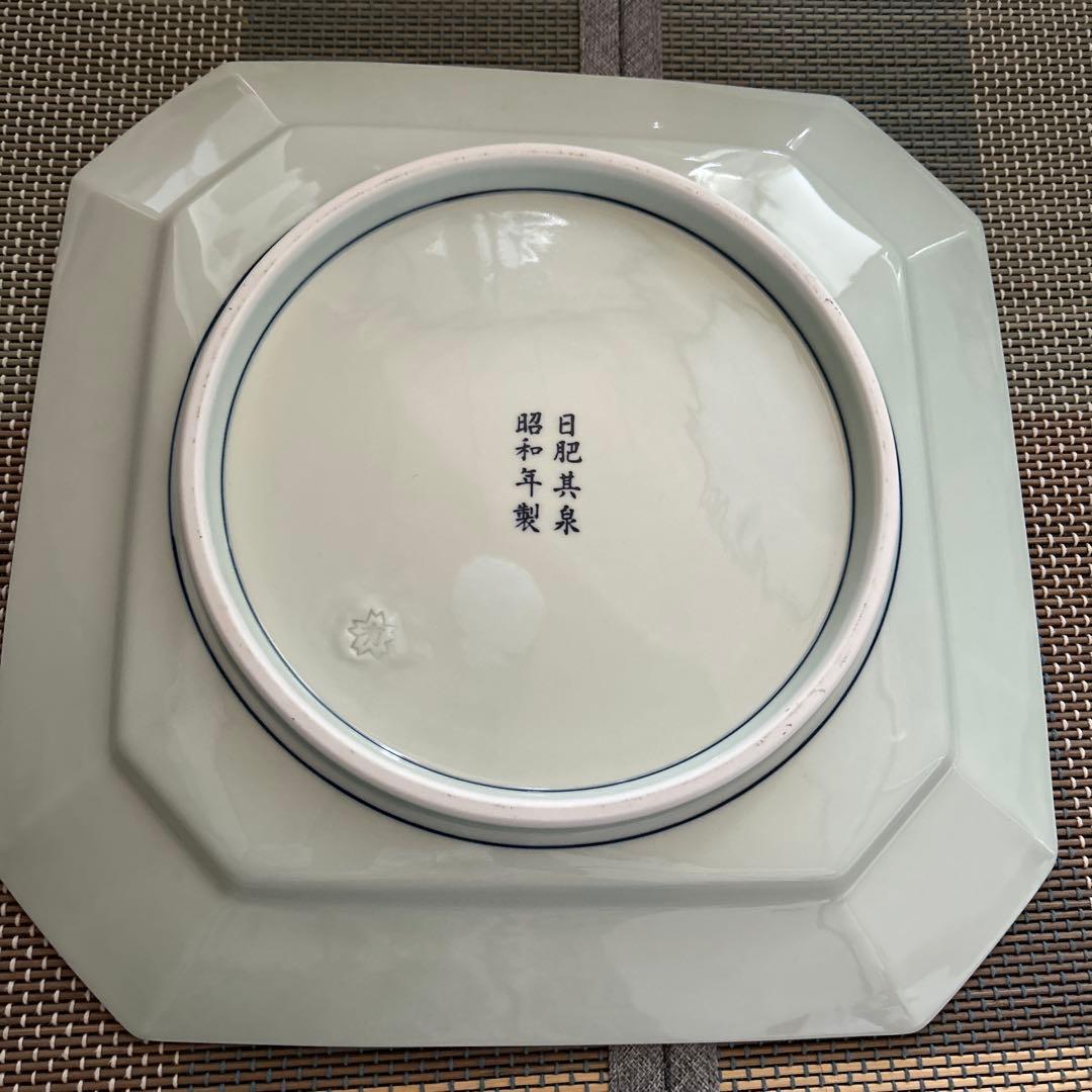 【未使用に近い】有田焼　日肥其泉 昭和年製　極錦金彩古伊万里　飾り皿