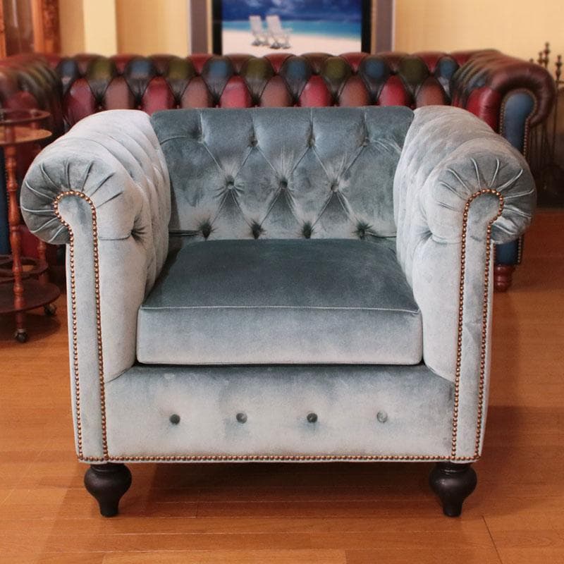 ベルベット ソファセット グリーン 3人がけ 122-340