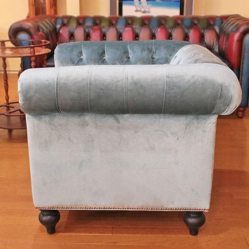 ベルベット ソファセット グリーン 3人がけ 122-340