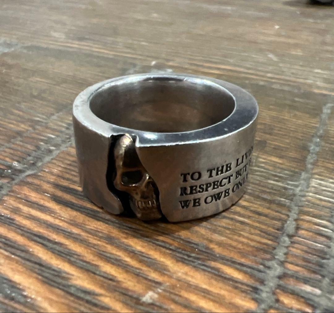 ドクターモンローメッセージスカルリング