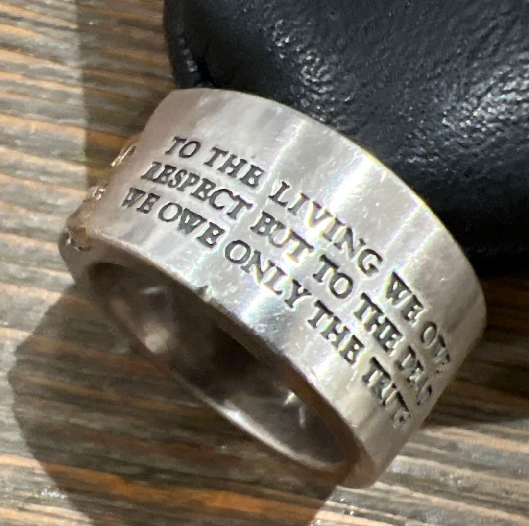 ドクターモンローメッセージスカルリング