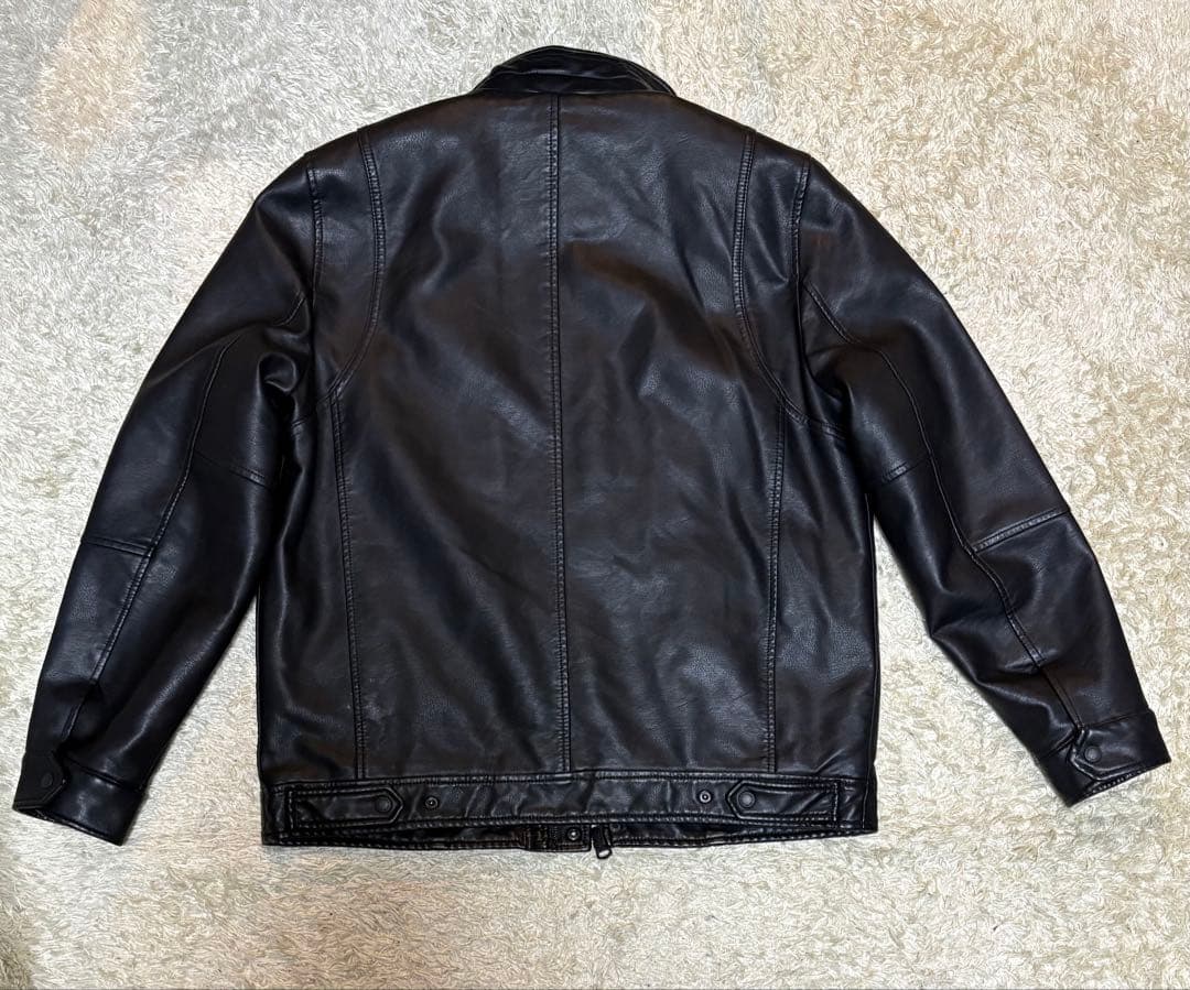 美品✨Levi’s M-65 フィールド ジャケット レザー 黒 ブラック M