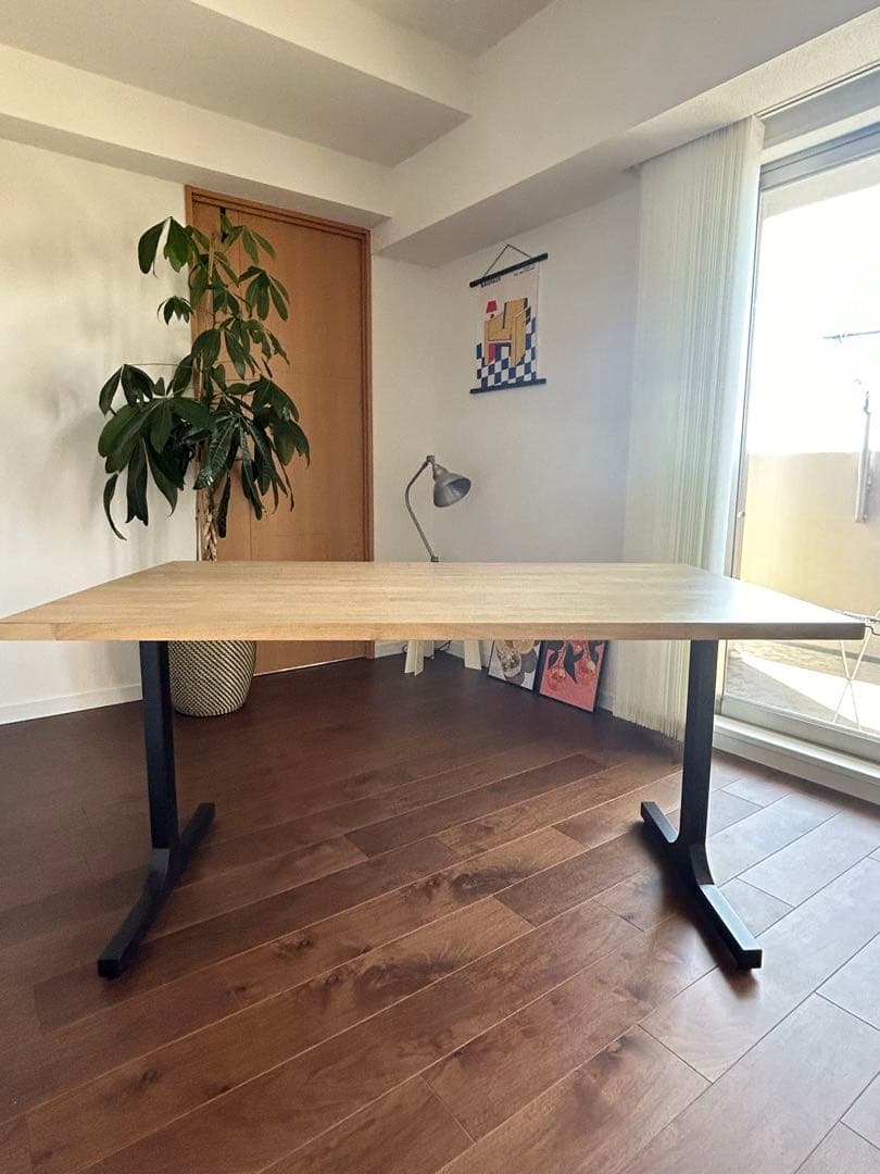 kanademono ダイニングテーブル ラバーウッドA 140×80