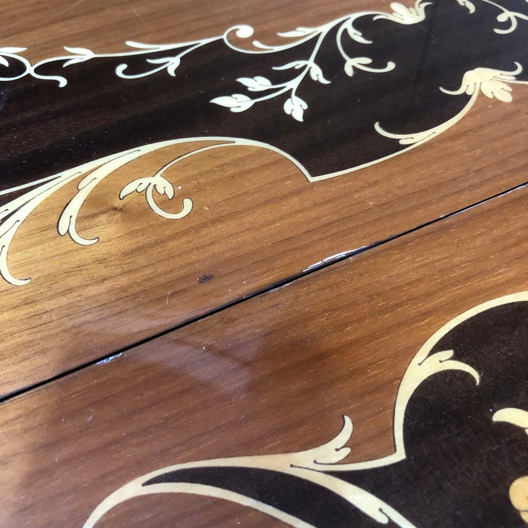 イタリア製　バタフライキッチンワゴン　アンティーク　ワゴン　ビンテージ　象嵌細工