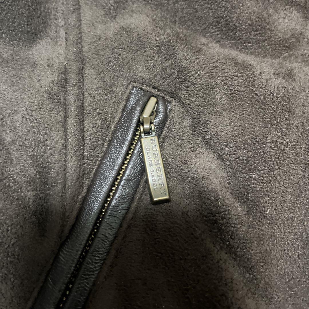 【美品】 BURBERRY BLACK LABEL ムートンジャケット ボア