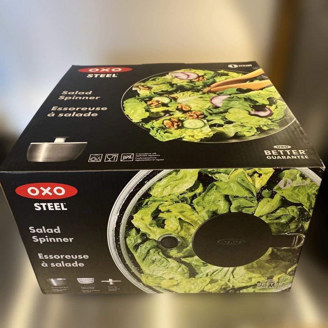 【箱あり】oxo オクソー / STAINLESS SALAD SPINNER