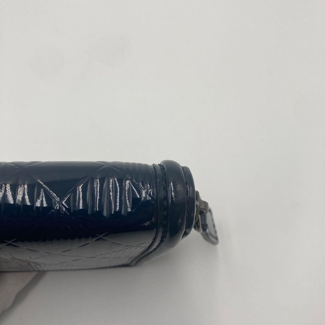 ✨極美品✨ バーバリー ラウンドジップ 長財布 レザー ネイビー チェック柄