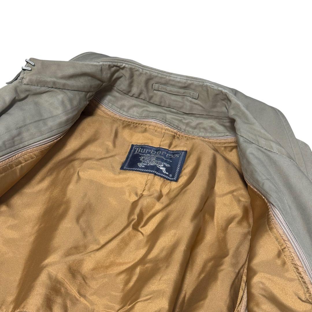 バーバリーズ　トレンチコート　ベルト　玉虫色　ノバチェック　ライナー付き　M