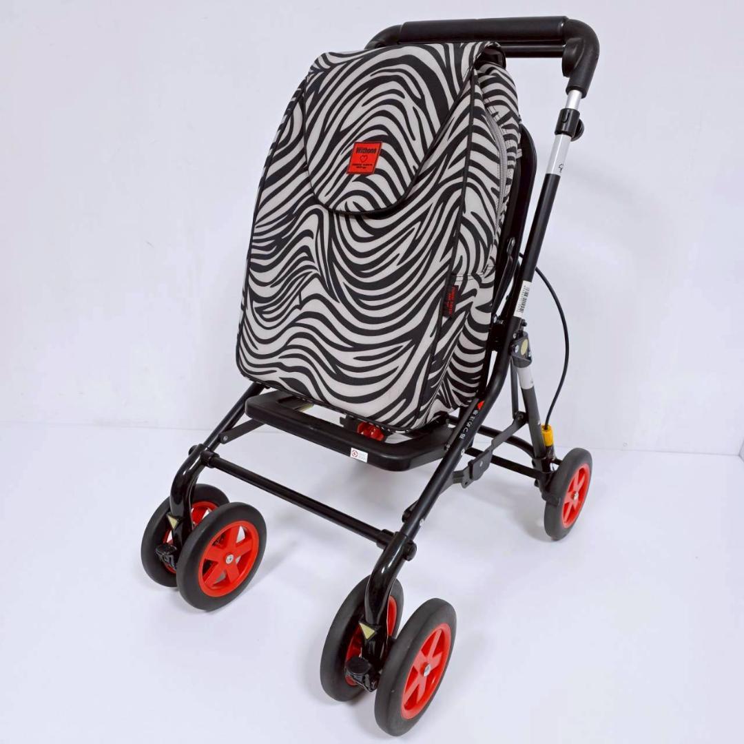 【未使用級】Withone ウィズワン サンカント ゼブラ 座面付 シルバーカー