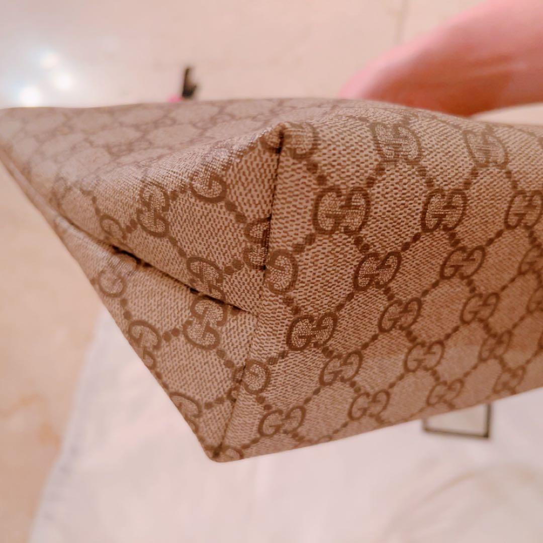 ほぼ未使用品 GUCCIチルドレンバッグ キッズバック 犬