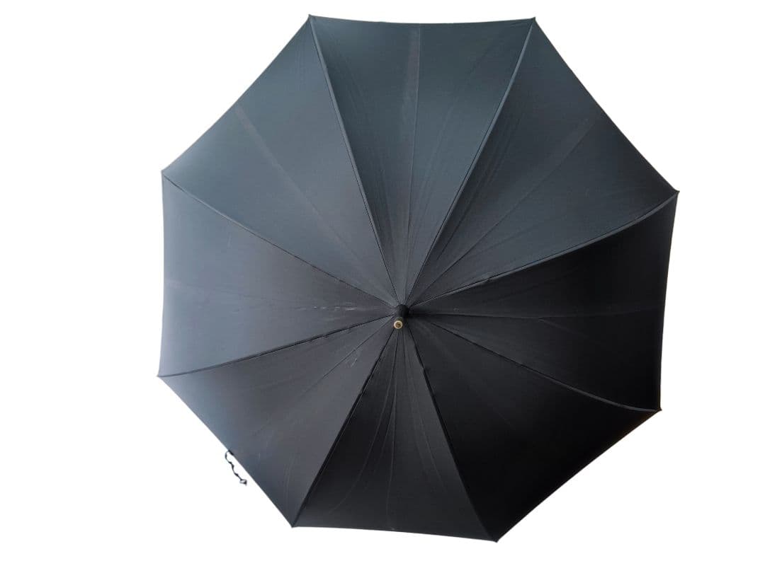 【英国王室御用達】FOX UMBRELLAS 黒 長傘 金属ハンドル
