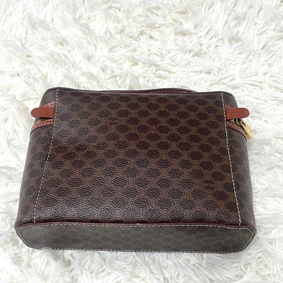 美品　CELINE セリーヌ バニティバッグ PVC マカダム柄 ヴィンテージ