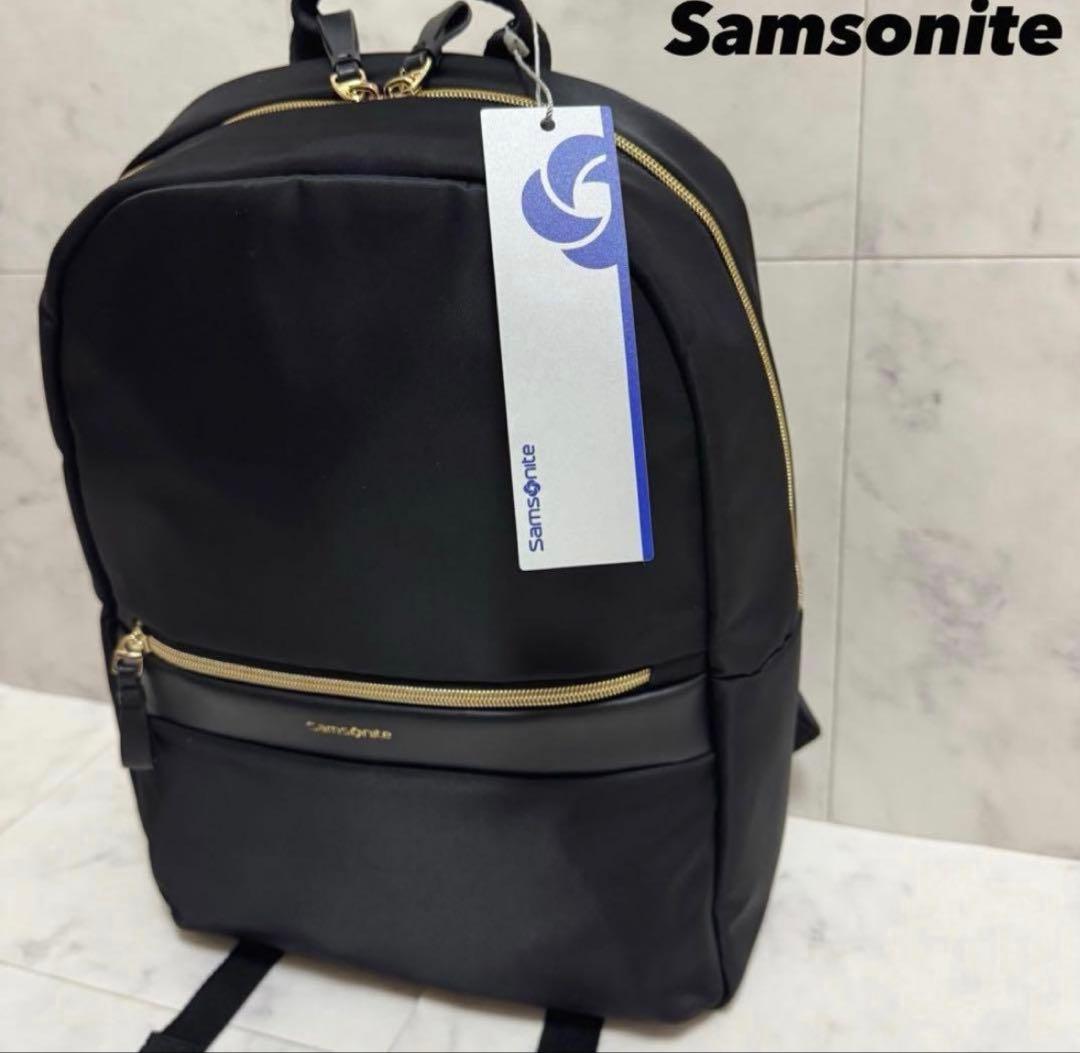 【新品】 Samsonite ナイロン バックパック リュック ブラック
