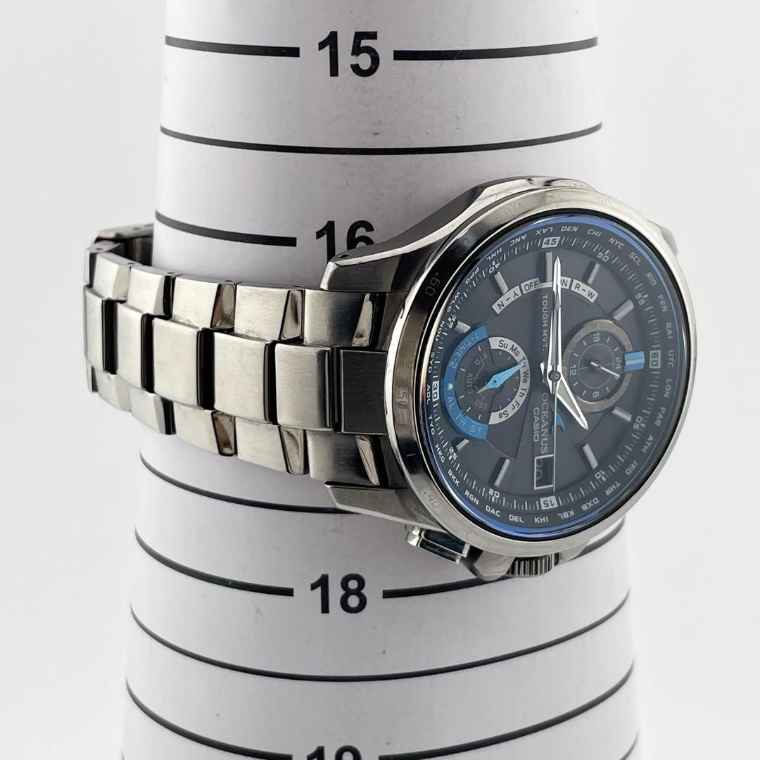 【稼働/タフソーラー】カシオ　オシアナス　電波ソーラー　チタン　腕時計　メンズ