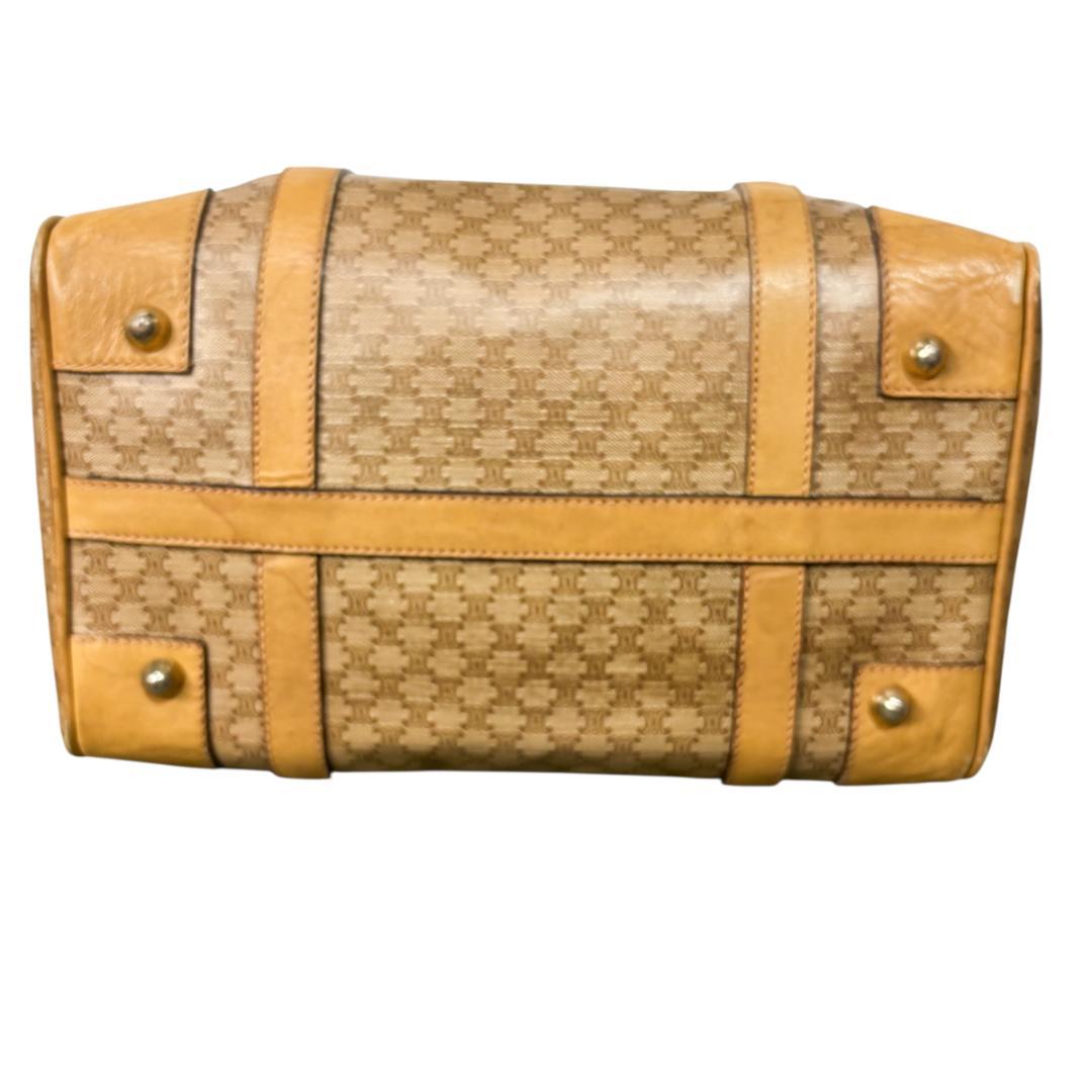 CELINE セリーヌ マカダム　レザー　ボストンバッグ　オールドセリーヌ