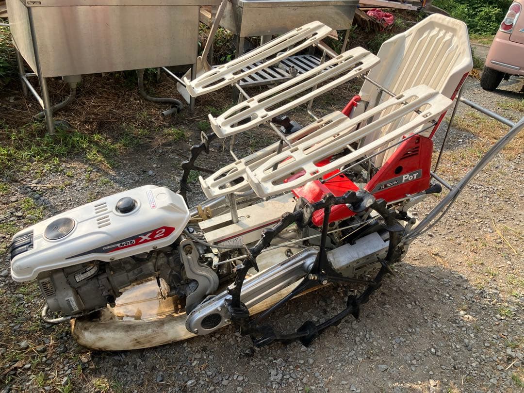 整備済み みのる産業 X-2 田植え機 ポット苗 2条植え 無農薬 自然栽培米