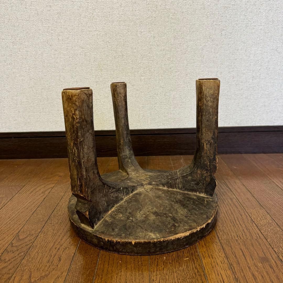 タンザニア へへ族 スツール 木製 アフリカ 民藝 古道具 ビンテージ 骨董