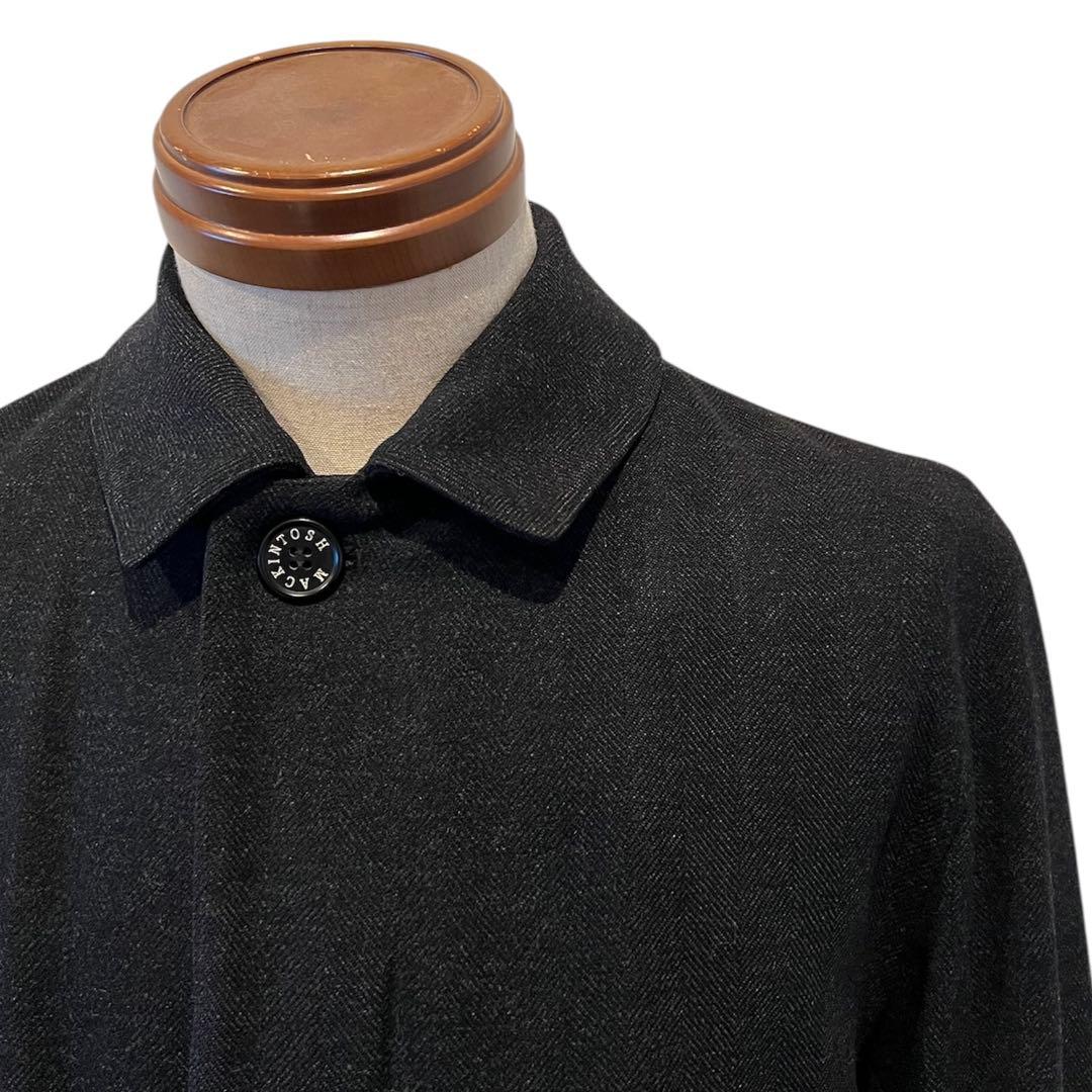 MACKINTOSH マッキントッシュ ウール コート チャコールブラック 40