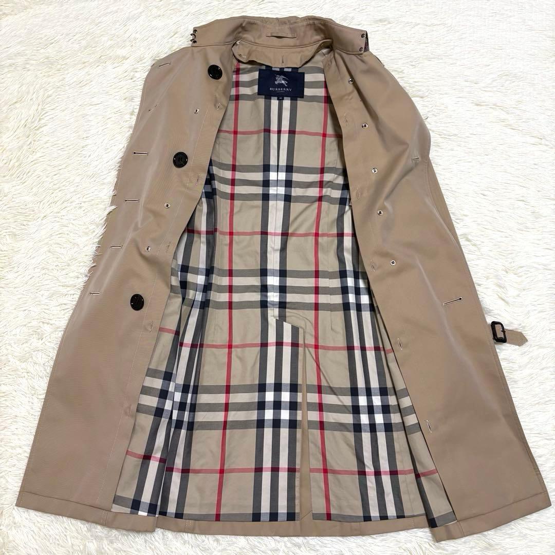バーバリーロンドン ライナー付トレンチコートチェック ベージュ　メガチェック　M
