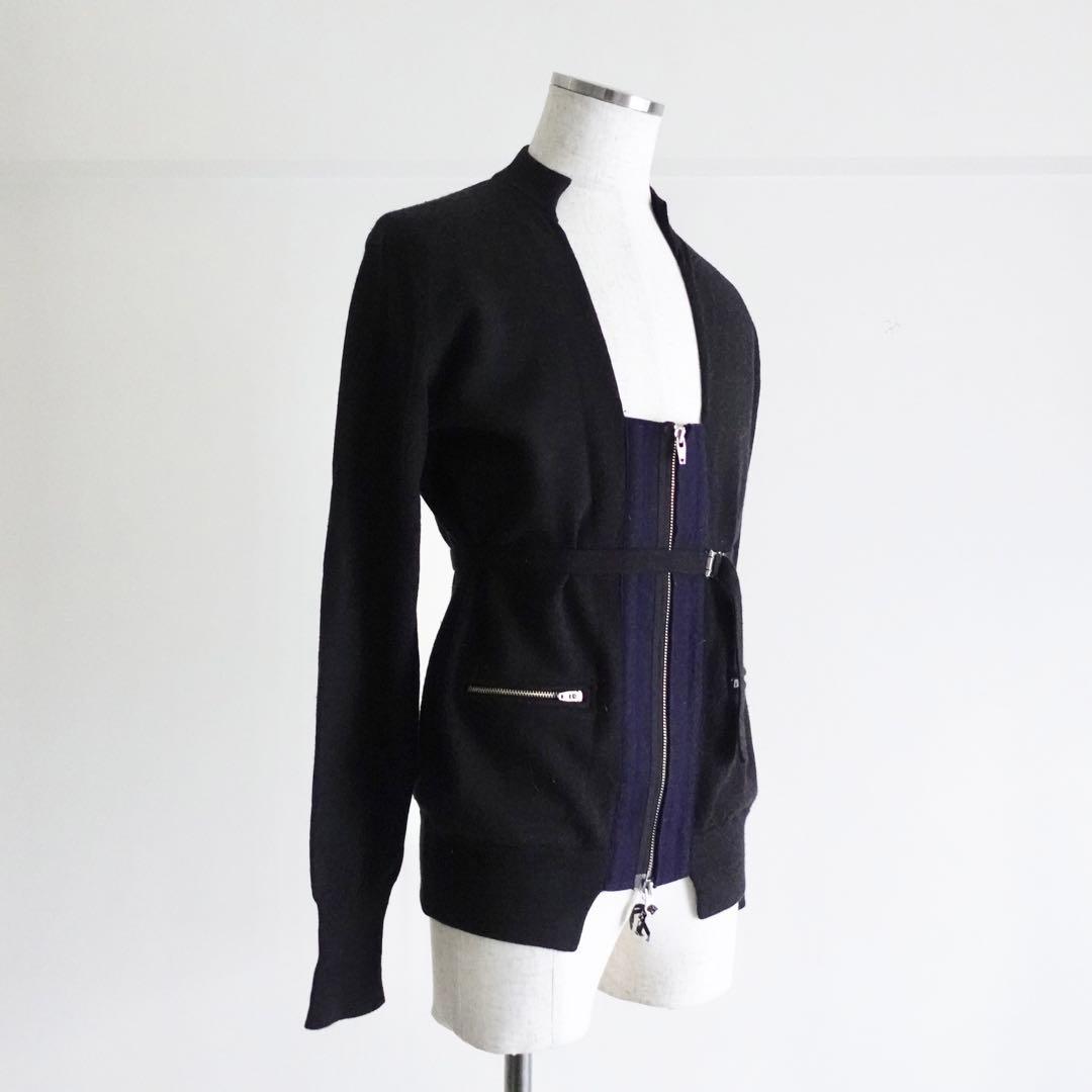 TOGA PULLA ウール　ベルテッドニットジャケット　ブラック　トーガプルラ