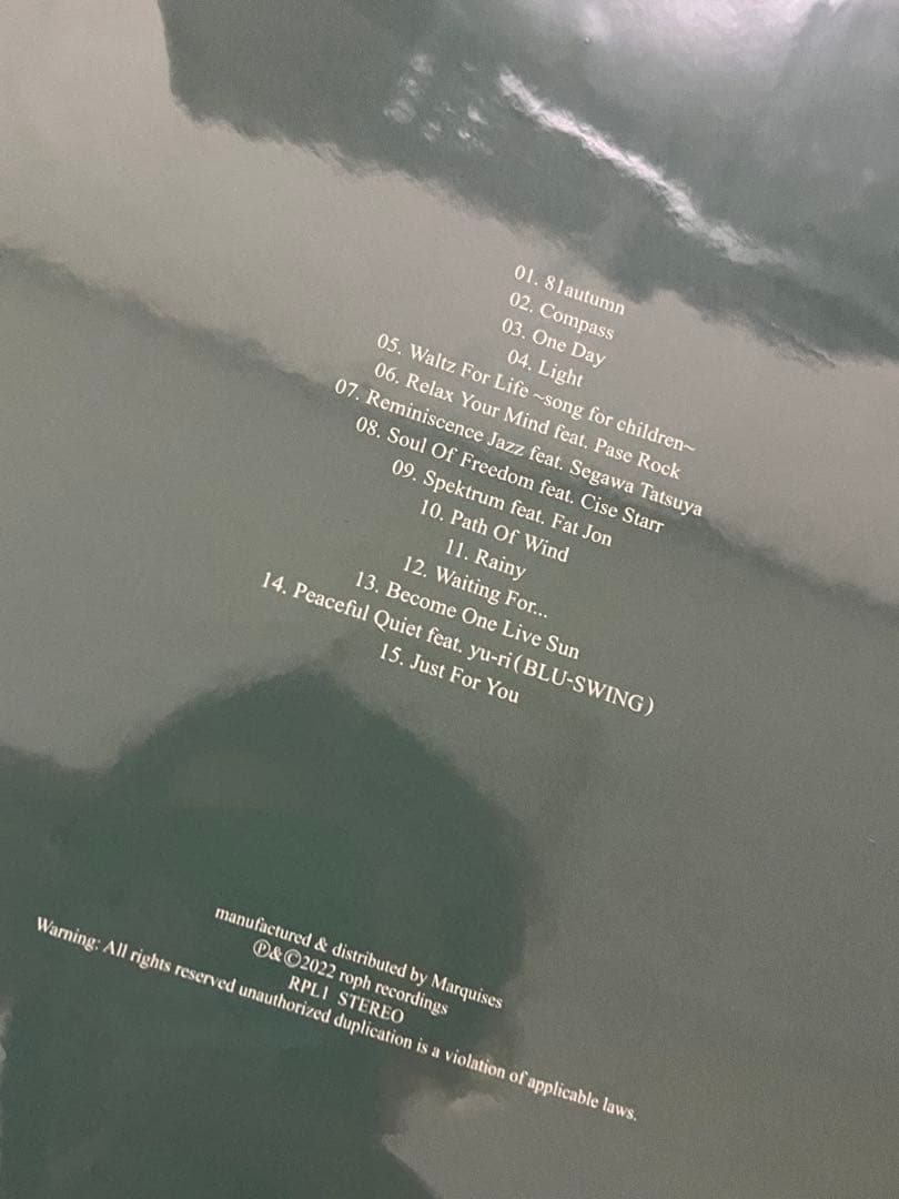 「ゆー」Feeling of the Sun 2枚組レコード