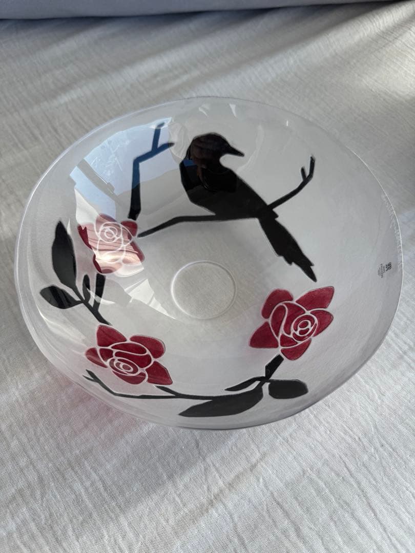 【新品未使用】MÅLERÅS スウェーデン製 クリスタル ガラスボウル