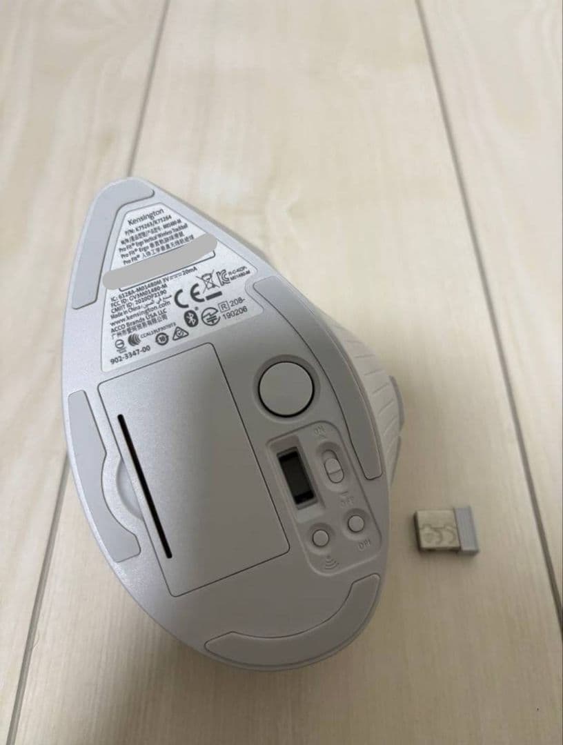 Kensington K75264JP WHITE トラックボールマウス